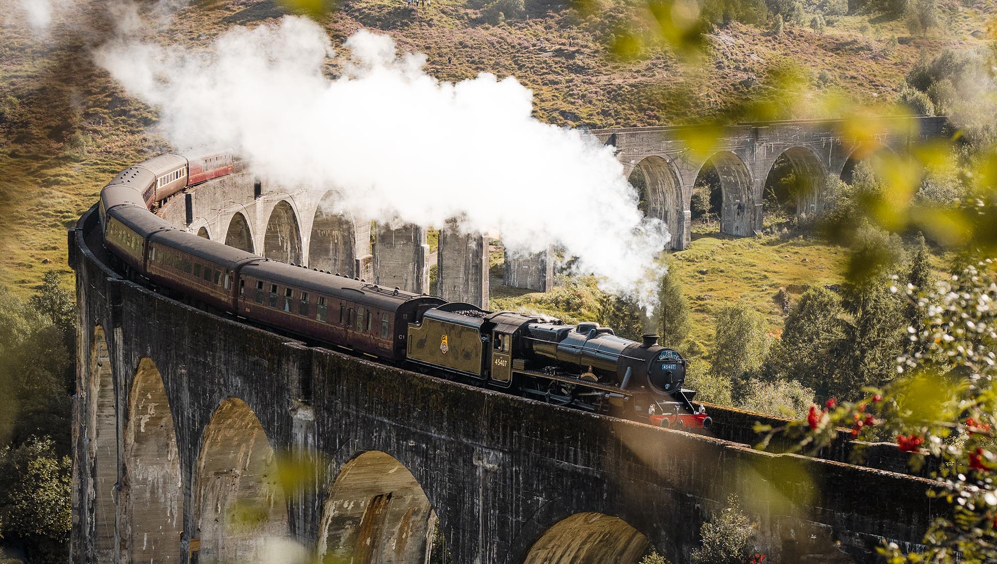 Tain de Harry Potter sur le viaduc de Glanfinnan